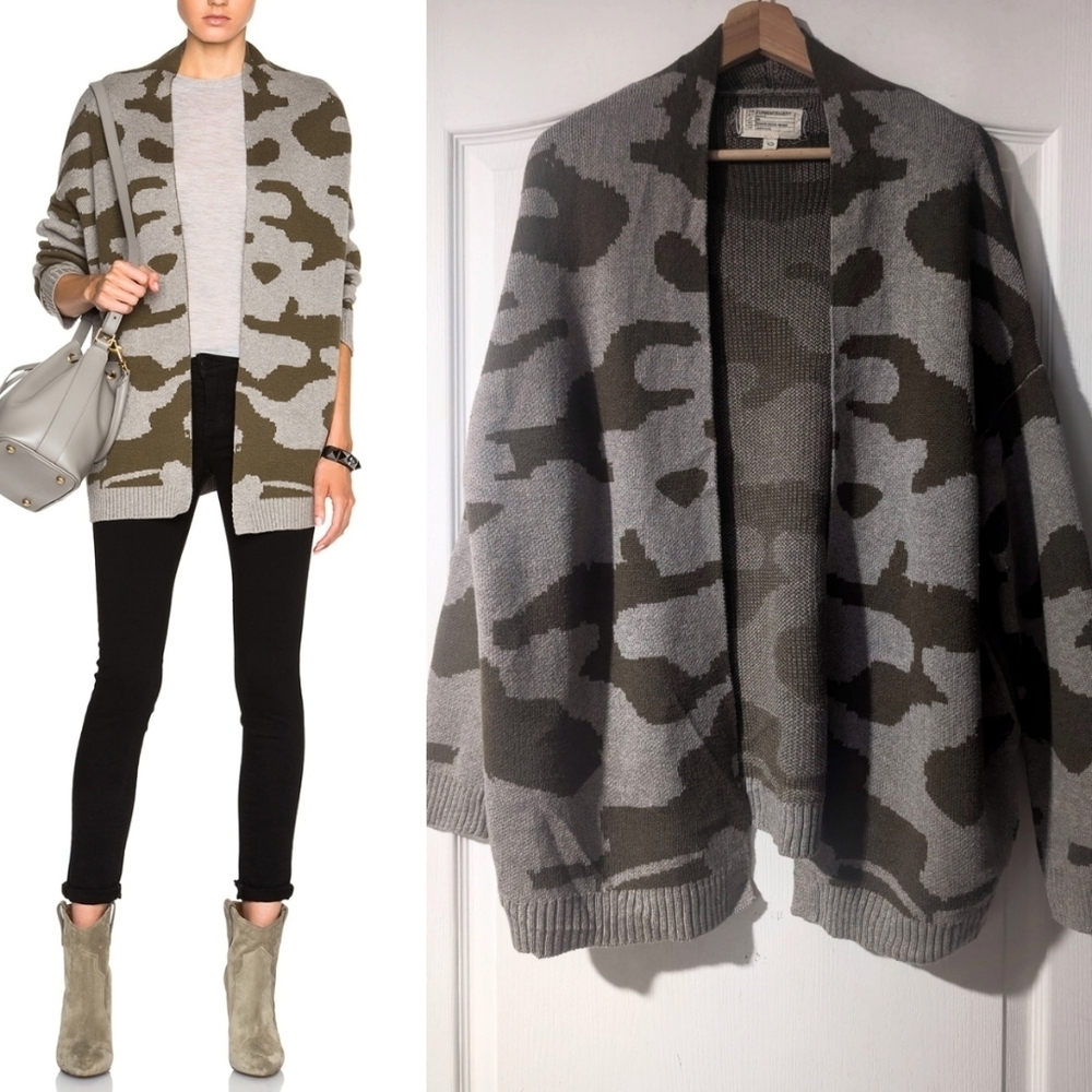 Current/Elliot | Oversized Camo Cardigan